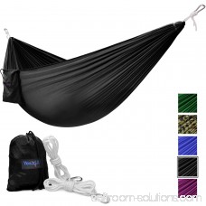 Yes4All Single Lightweight Camping Hammock with Carry Bag (Black) 566637601